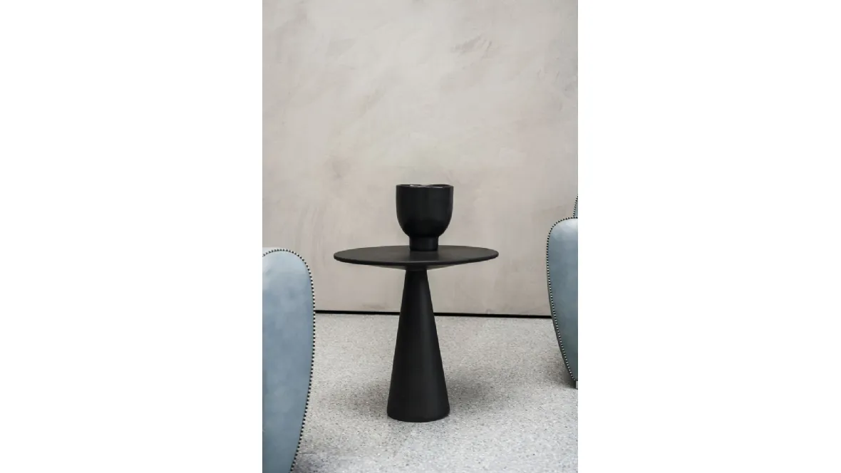 Tavolino in agglomerato di cemento Jove di Baxter