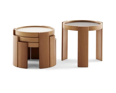 Tavolini 780|783 in lamiinato e legno di Cassina