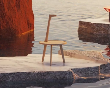 Tavolino di design in legno Cicognino di Cassina