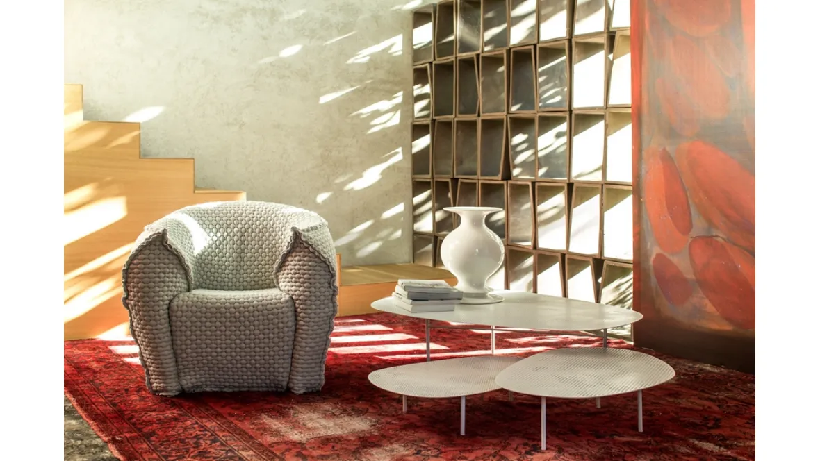 Tavolino in acciaio Cloud di Moroso