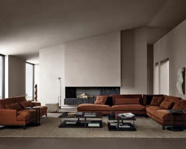 Tavolino Creek con top in marmo di Poliform