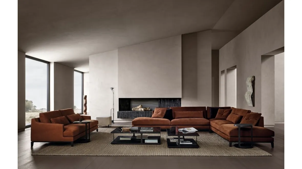 Tavolino Creek con top in marmo di Poliform