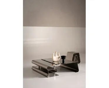 Tavolino Dune in acciaio di Baxter