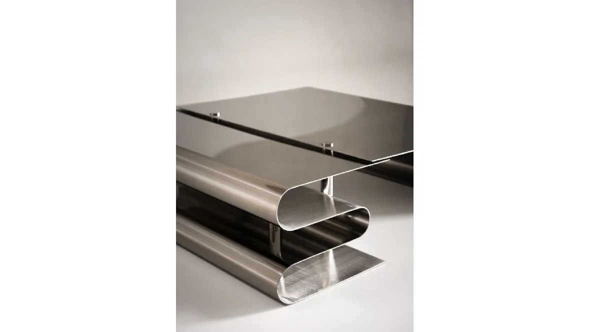 Tavolino Dune in acciaio di Baxter