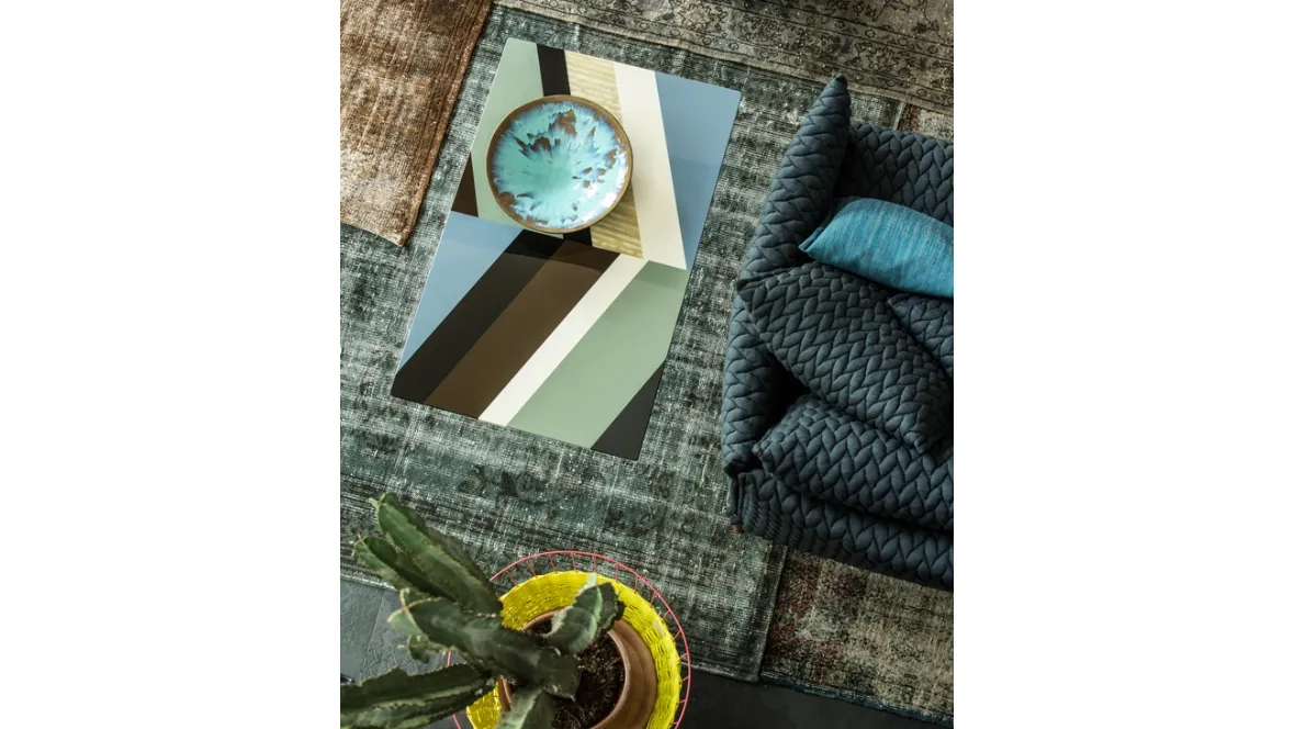 Tavolino in plexiglass Fishbone di Moroso