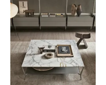 Tavolino Planet quadrato di Rimadesio