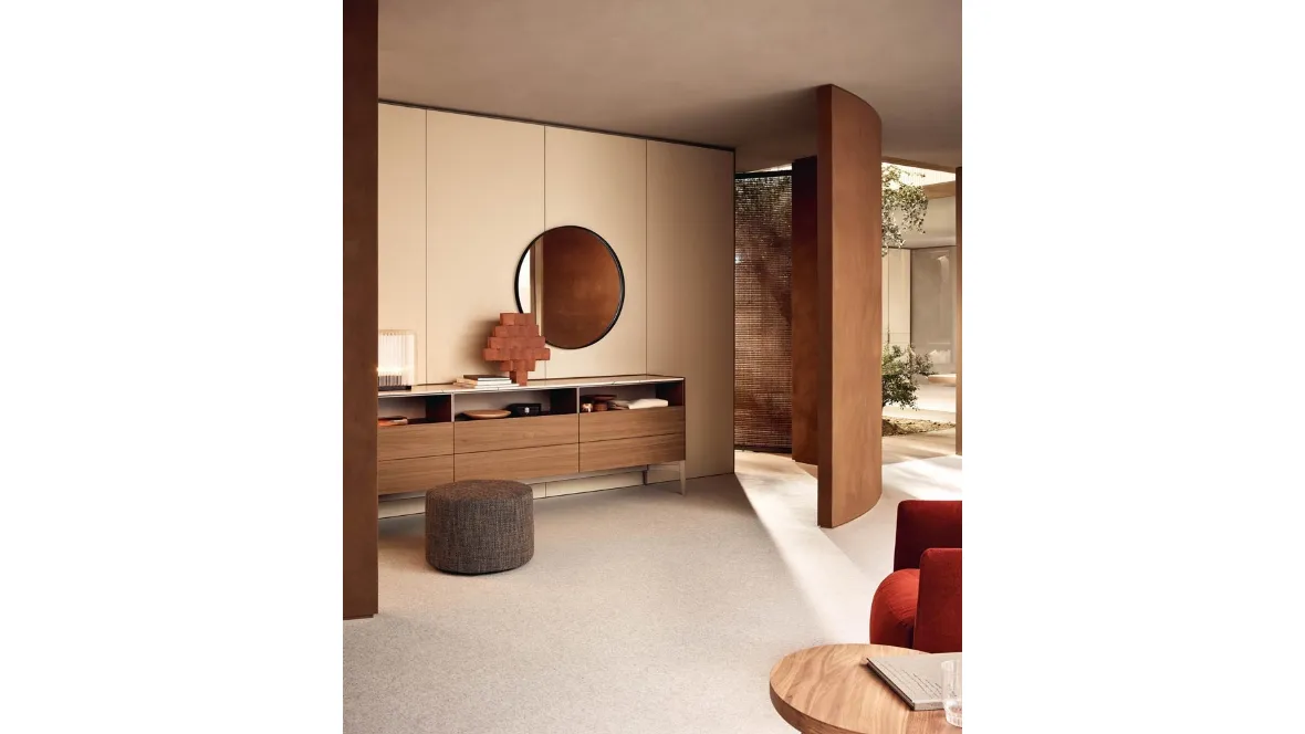 Pouf in tessuto New York di Poliform