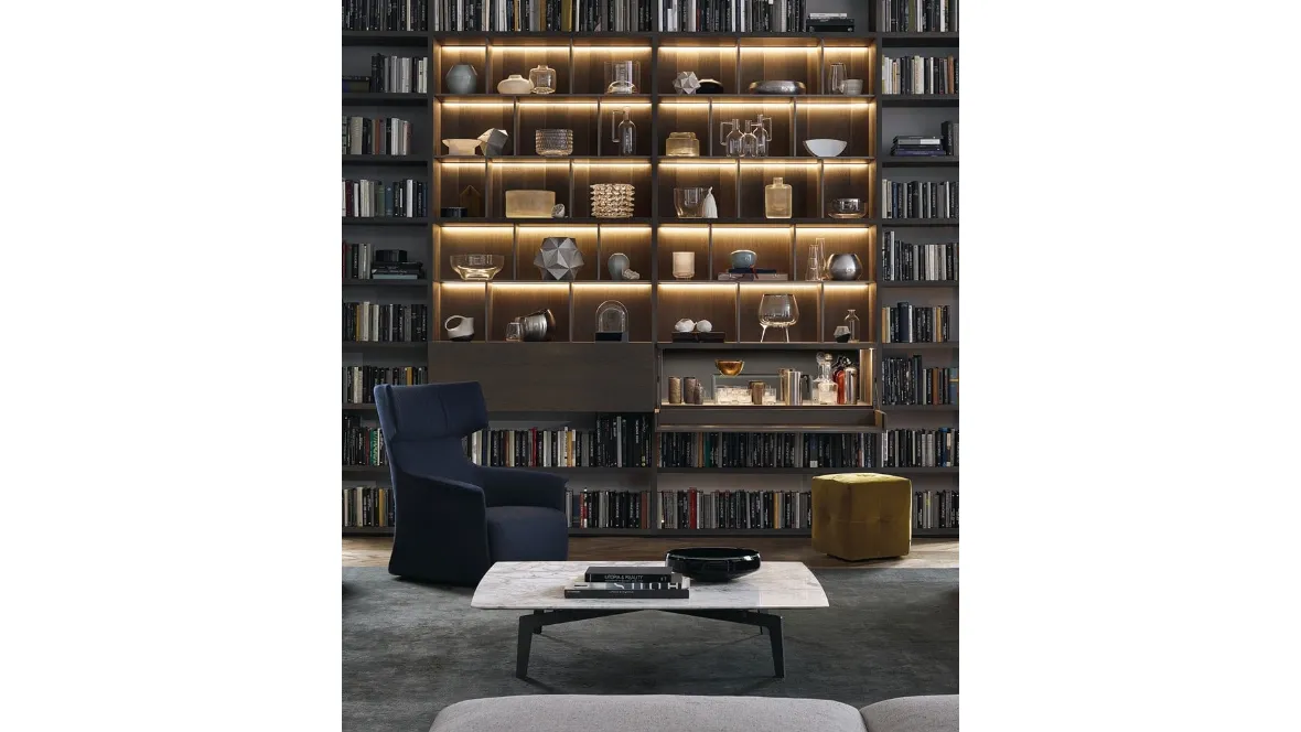 Tavolino Tribeca con top in marmo di Poliform