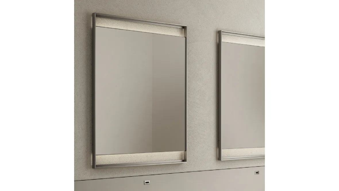 Specchio Rialto con cornice in alluminio di Rimadesio