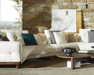 Tavolino Sengu Low Table in legno e marmo di Cassina