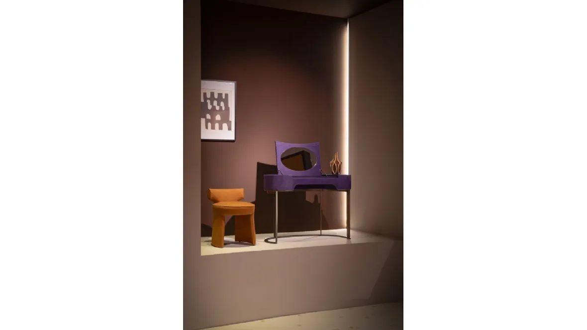 Scrittoio rivestito in pelle Yves di Baxter