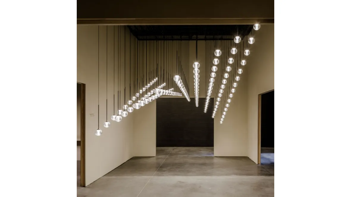 Lampada a sospensione Algorithm grid di Vibia