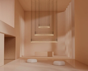Lampada a sospensione Algorithm free di Vibia
