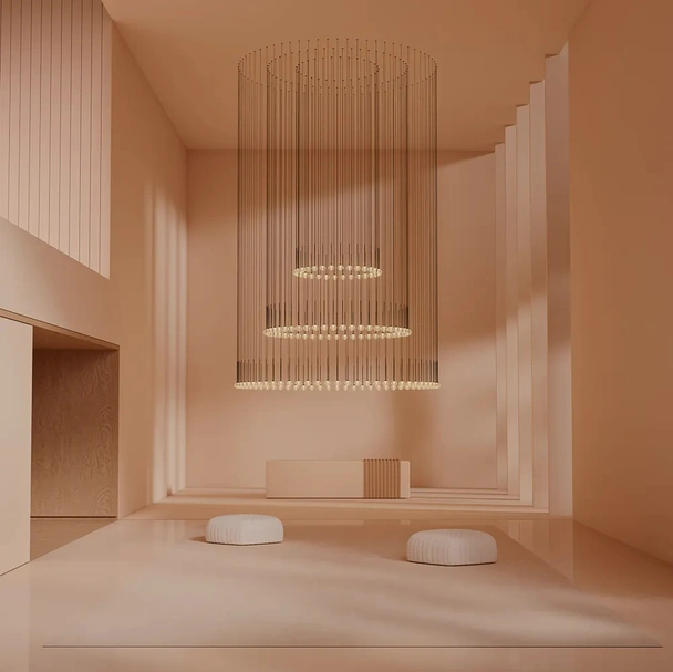 Lampada a sospensione Algorithm free di Vibia