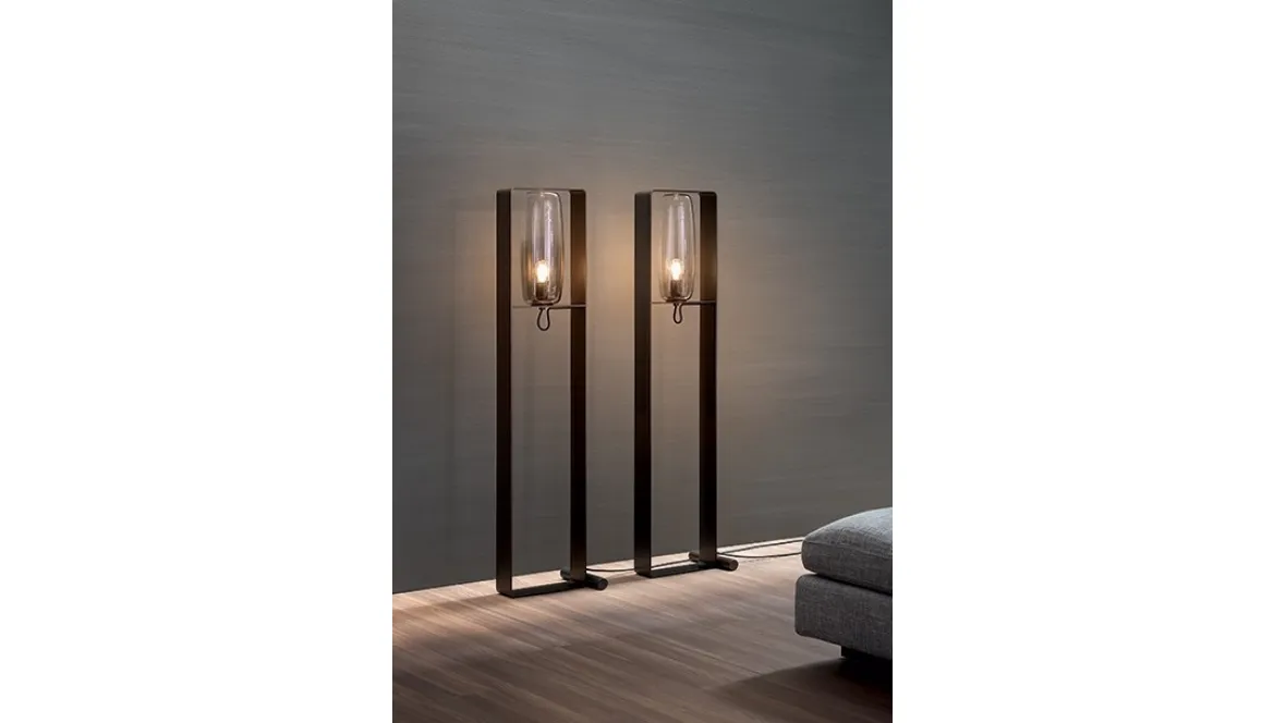 Lampada da terra Bio-s in metallo e vetro di Bonaldo