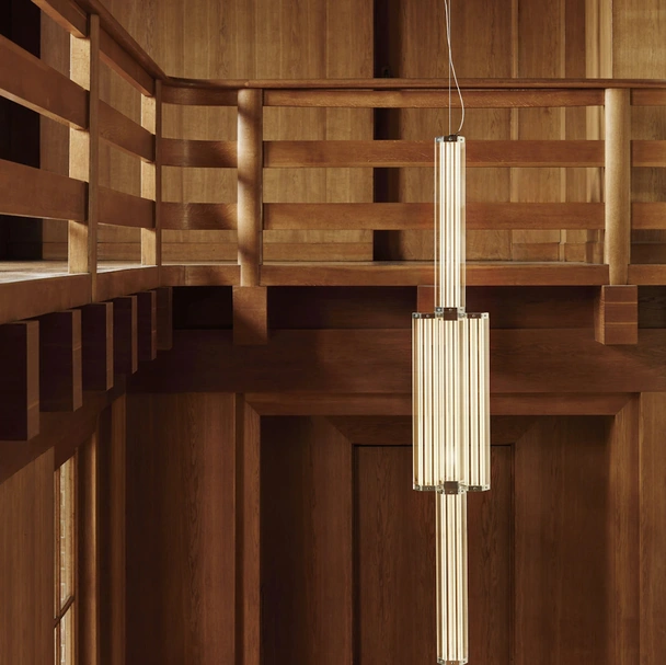 Lampada in vetro SuperWire Suspension di Flos