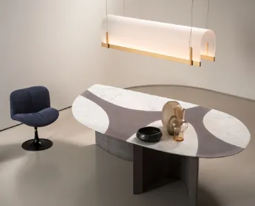 Lampada a sospensione Tunnel in metacrilato di Baxter