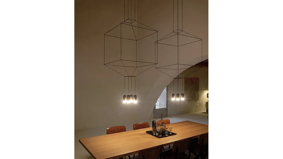 Lampada a sospensione Wireflow di Vibia