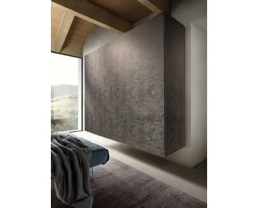 Armadio sospeso con anta scorrevole in tessuto Et Voilà 1179 di Lago
