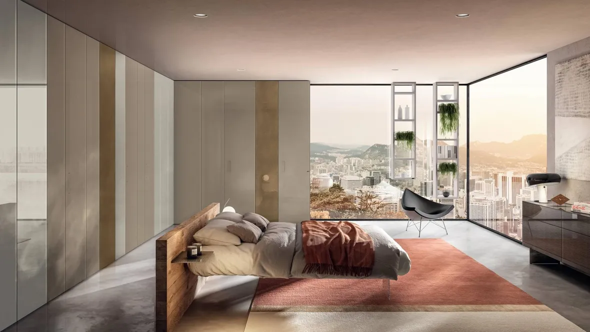 Armadio angolare Flapp 1164 di Lago