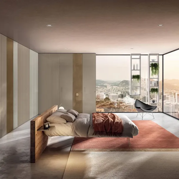 Armadio angolare Flapp 1164 di Lago