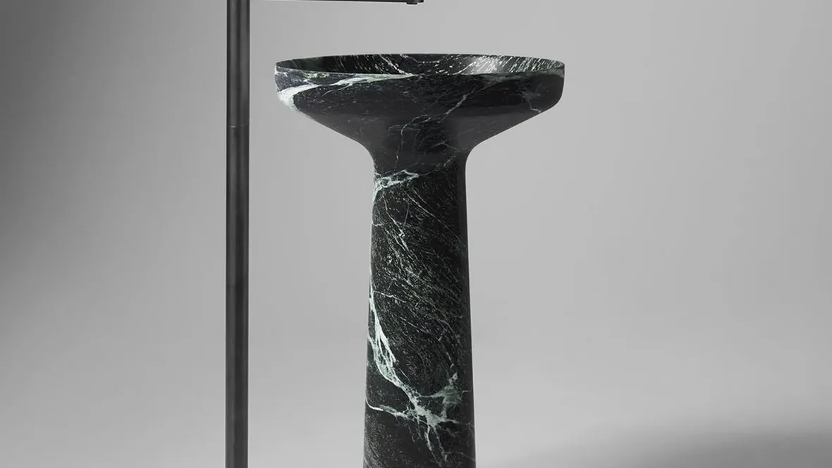 Lavabo a colonna in marmo Ago185 di Antoniolupi