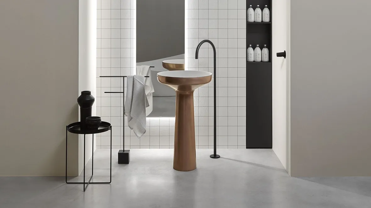 Lavabo a colonna Ago85 di Antoniolupi