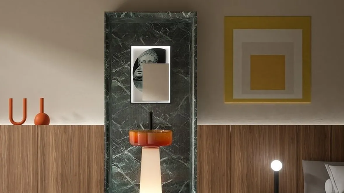 Lavabo a colonna Albume Lux di Antoniolupi