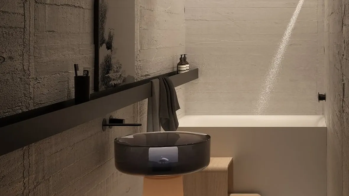 Lavabo a colonna Albume Lux di Antoniolupi