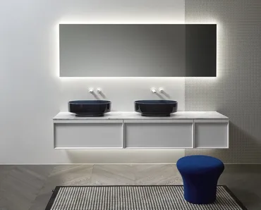 Lavabo in cristallo Borghi60 di Antoniolupi