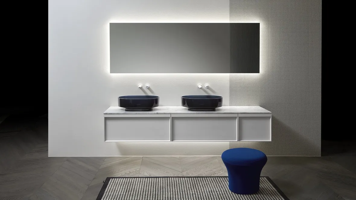 Lavabo in cristallo Borghi60 di Antoniolupi