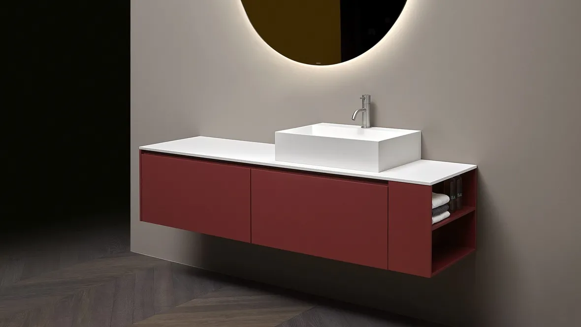 Mobile da Bagno Gestomood in laccato opaco di Antoniolupi