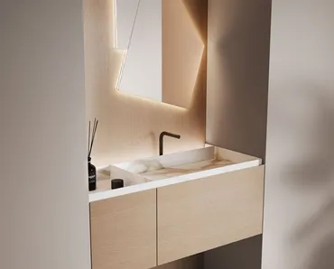 Mobile da Bagno sospeso Nabatei in Rovere di Antoniolupi