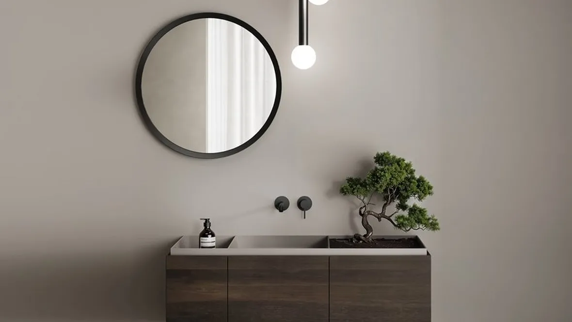 Mobile da Bagno sospeso Nabatei in Rovere di Antoniolupi