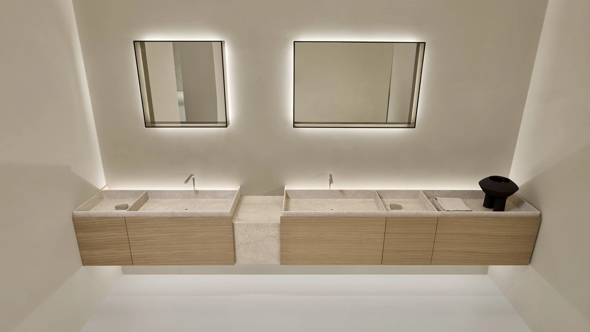Mobile da Bagno sospeso Nabatei in Rovere di Antoniolupi