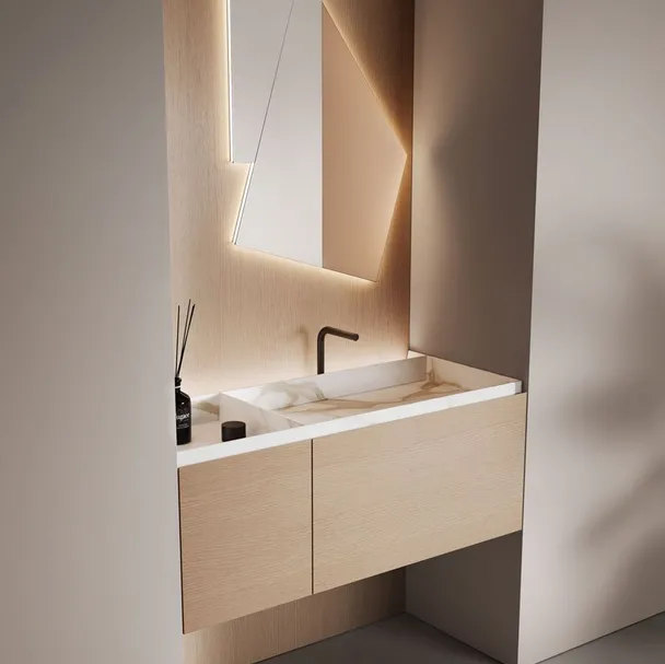 Mobile da Bagno sospeso Nabatei in Rovere di Antoniolupi