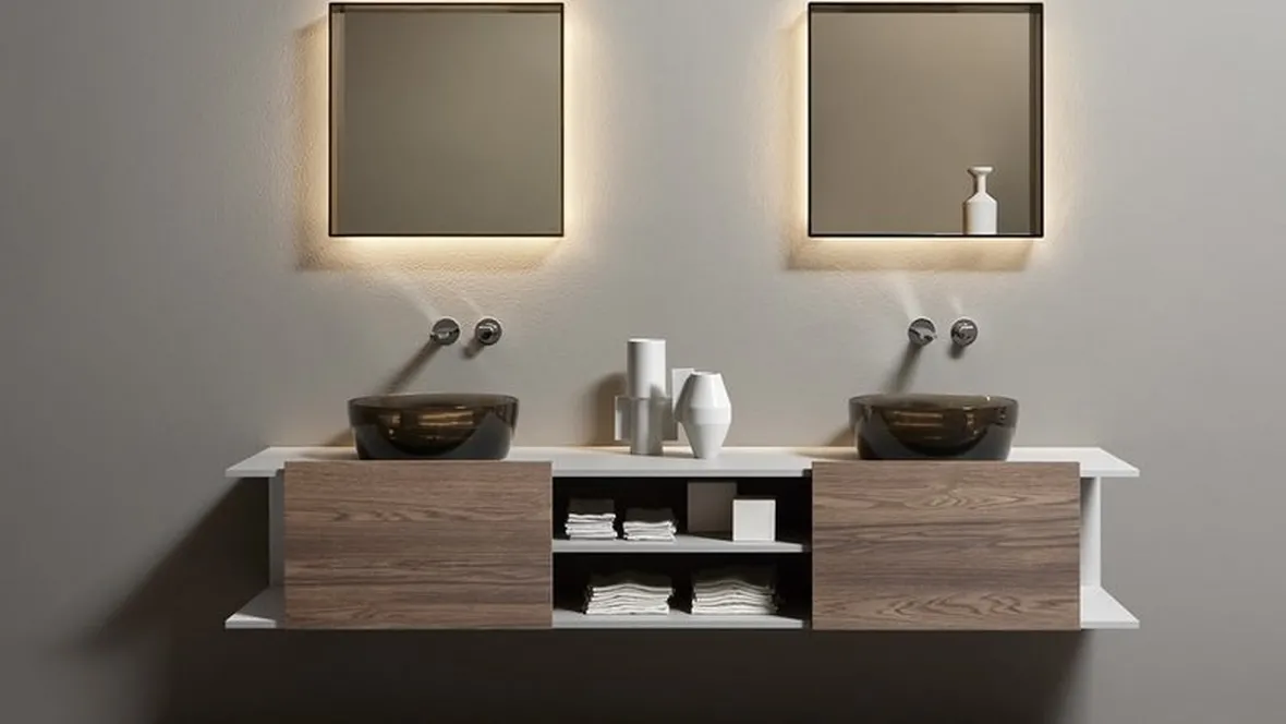 Mobile da Bagno sospeso Nemesis in Rovere di Antoniolupi