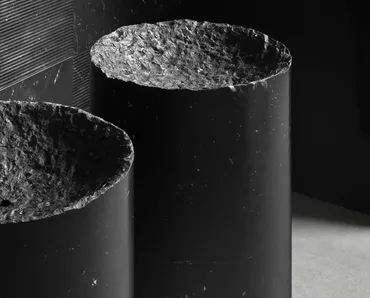 Lavabo Neolitico in pietra di Antoniolupi