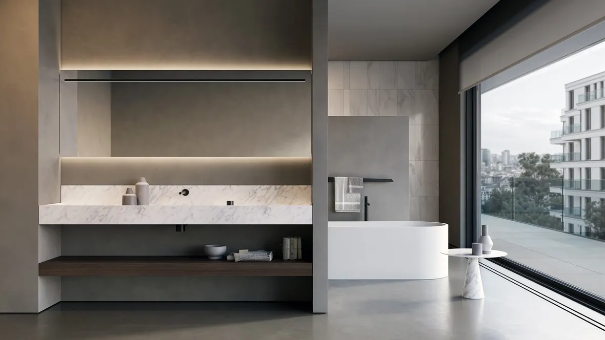 Mobile da Bagno Street_Light legno di Antoniolupi