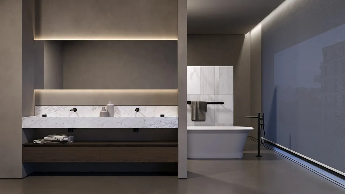 Mobile da Bagno Street_Light legno di Antoniolupi