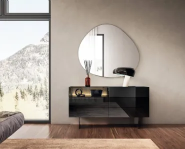 Comò in vetro lucido 36e8 Glass 1904 di Lago