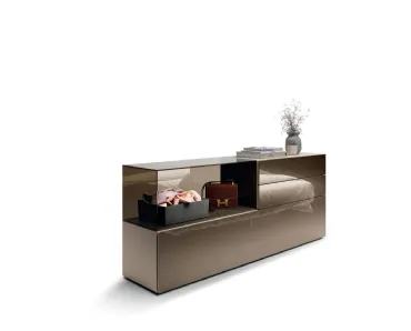 Comò in vetro 36e8 Glass 2137 di Lago