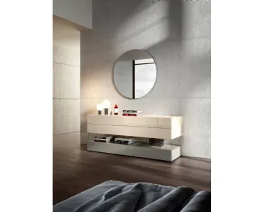 Comò in vetro lucido Air 0675 di Lago