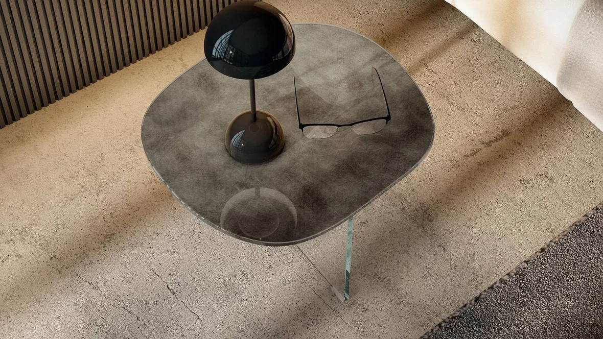 Comodino in vetro Pleasure 1419 Lago