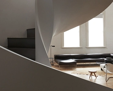 Divano in pelle Lowseat di Moroso