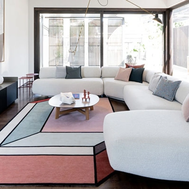 Salotto con penisola Tender di Moroso