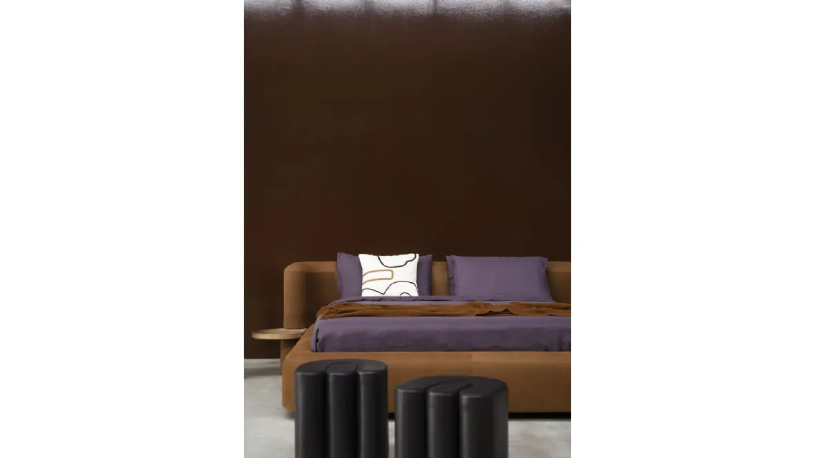 Letto in pelle Clara di Baxter