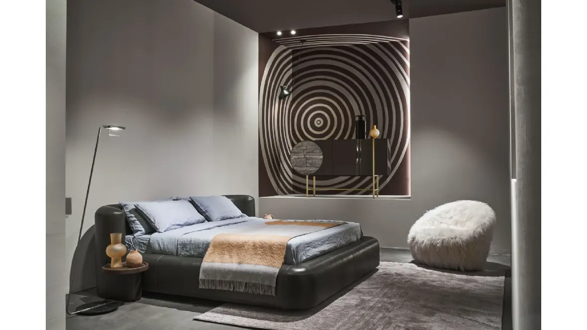 Letto in pelle Clara di Baxter