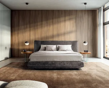 Letto in tessuto con box contenitore Bed In 1822 di Lago