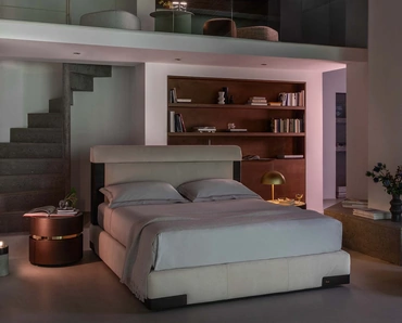 Letto con box contenitore Elia di Flou